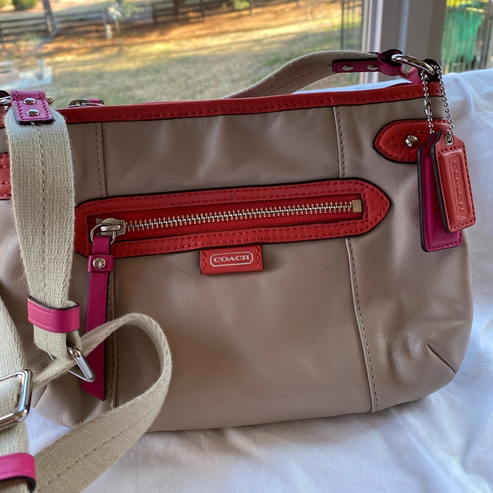 Coach small leather crossbody